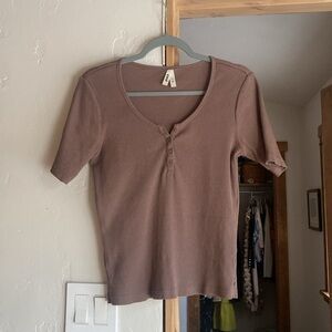 Pact Organic Cotton scoopneck babydoll Women's Top size Medium